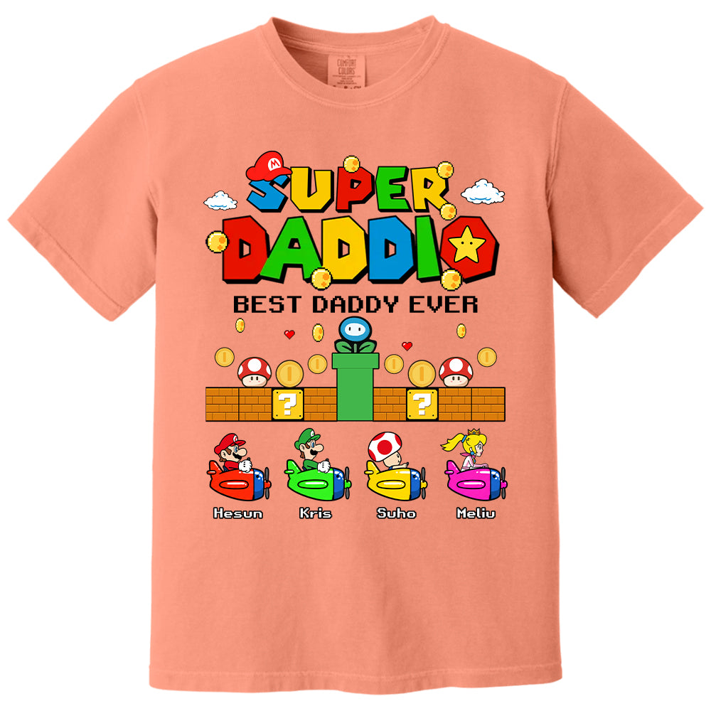 Custom Super Daddio, It's A Me Daddy, Father's Day Gift L0411 T24