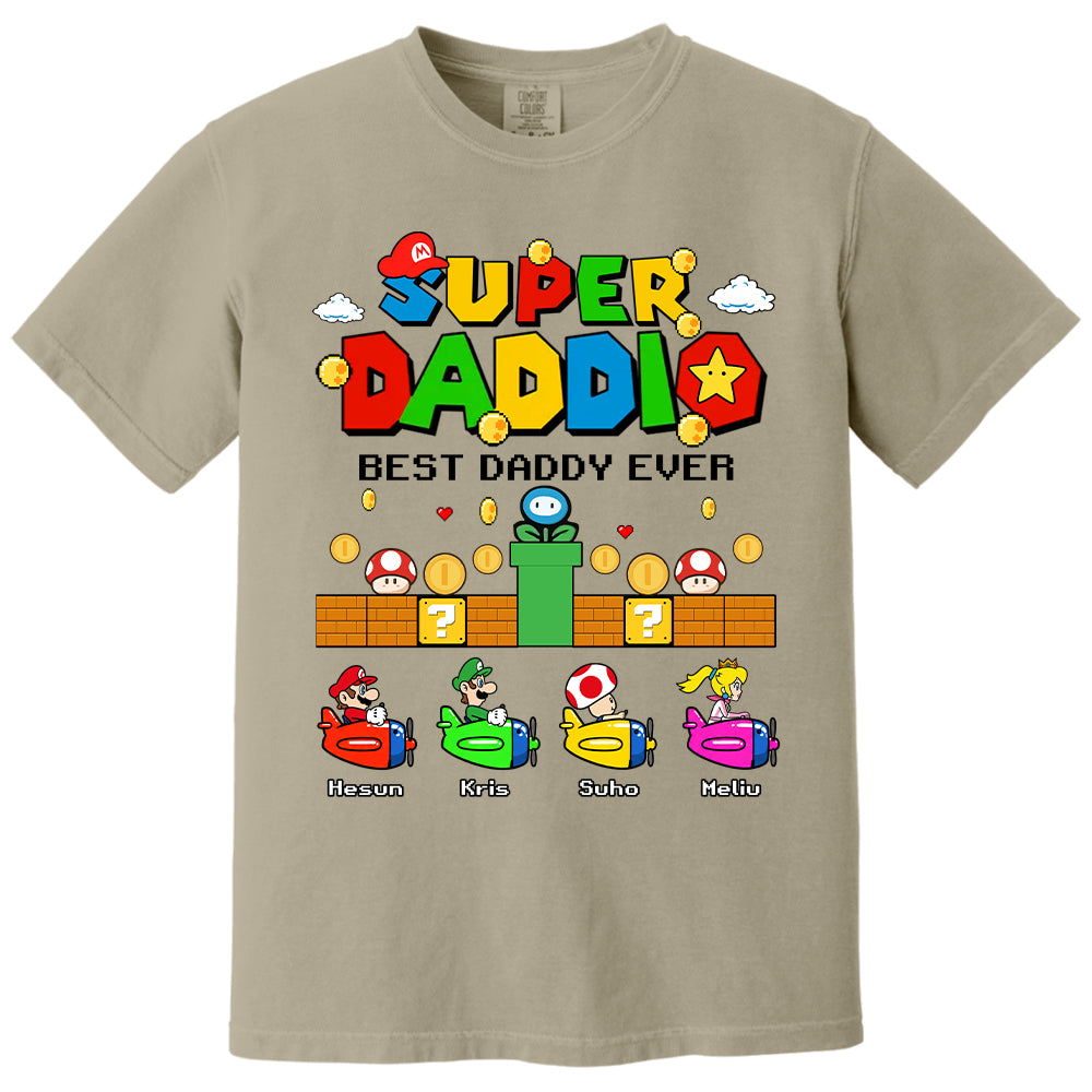 Custom Super Daddio, It's A Me Daddy, Father's Day Gift L0411 T24
