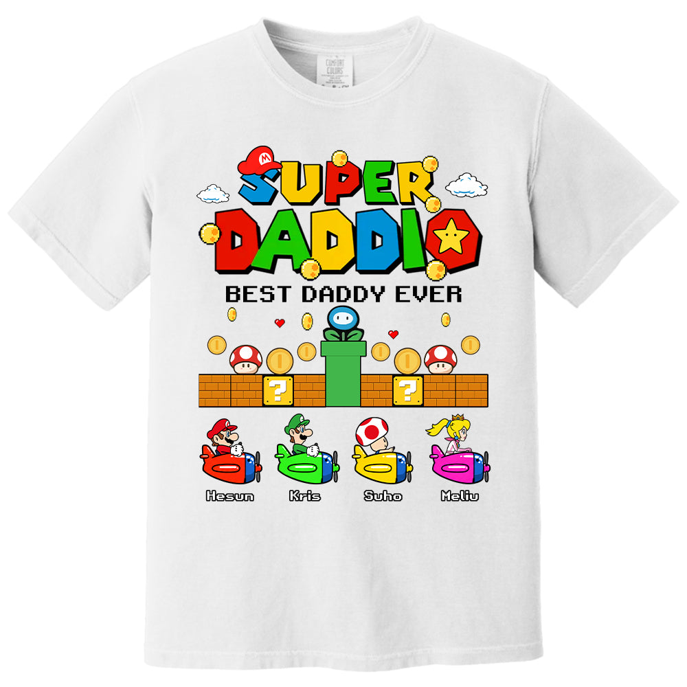 Custom Super Daddio, It's A Me Daddy, Father's Day Gift L0411 T24