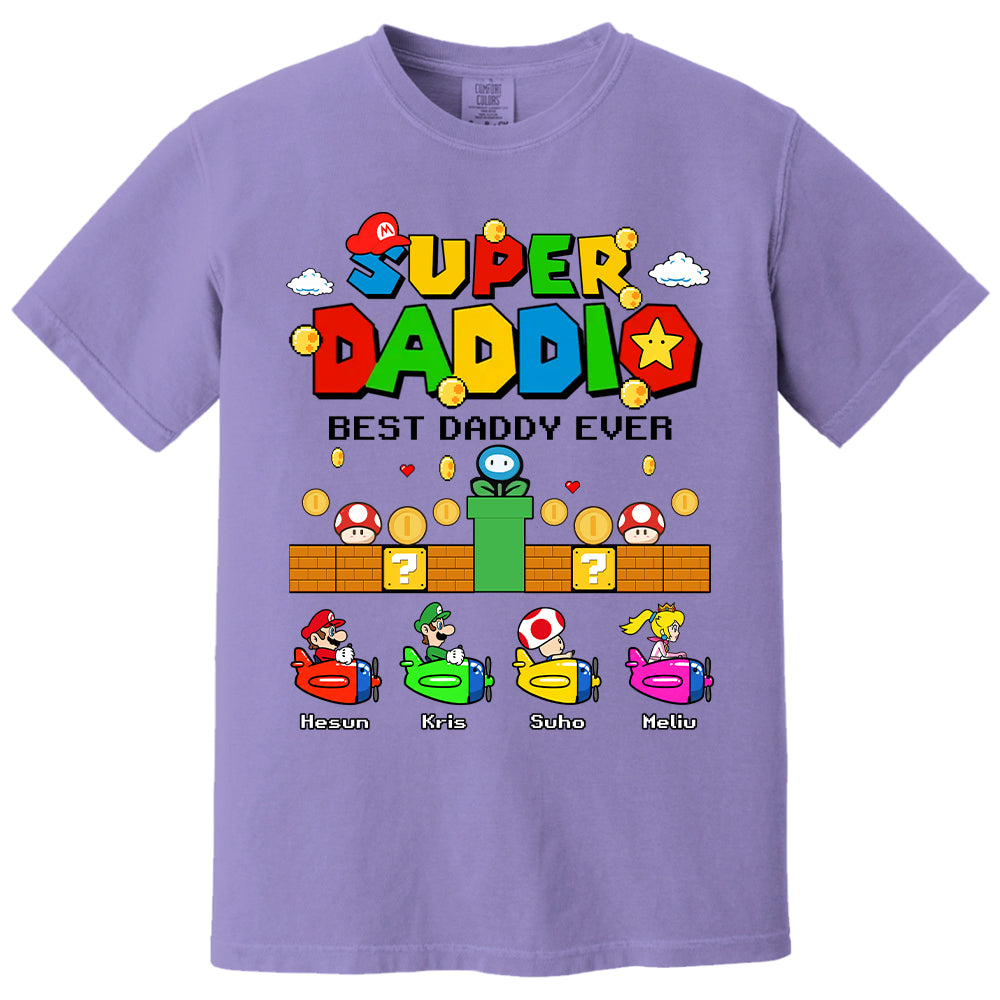Custom Super Daddio, It's A Me Daddy, Father's Day Gift L0411 T24