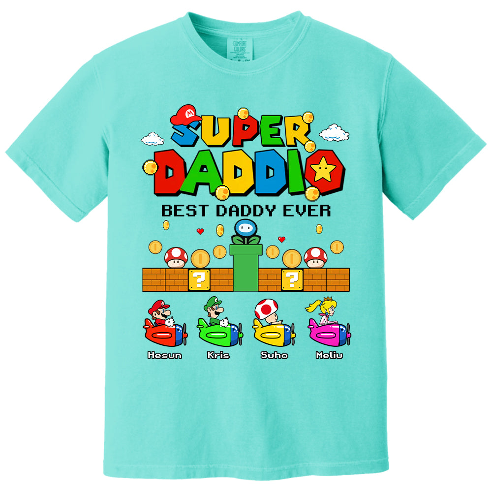 Custom Super Daddio, It's A Me Daddy, Father's Day Gift L0411 T24