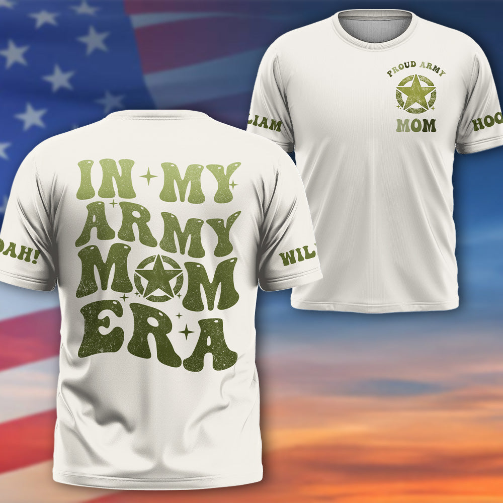 Custom Shirt In My Military Mom Era Custom Family Member Available All Military Branches Gift For Military Mom Wife K1702 Pt99