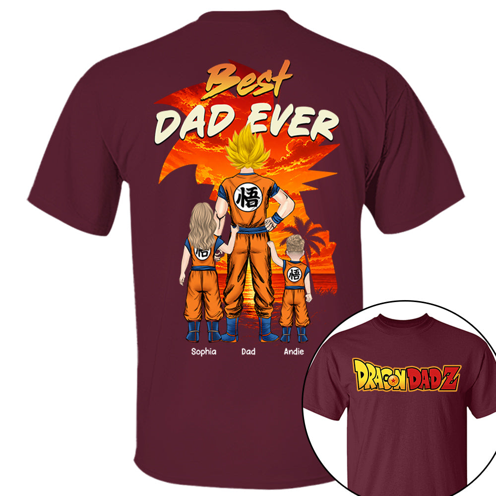Custom DragonDad Best Dad Ever Shirt, Father's Day 2026 L0411 VH01