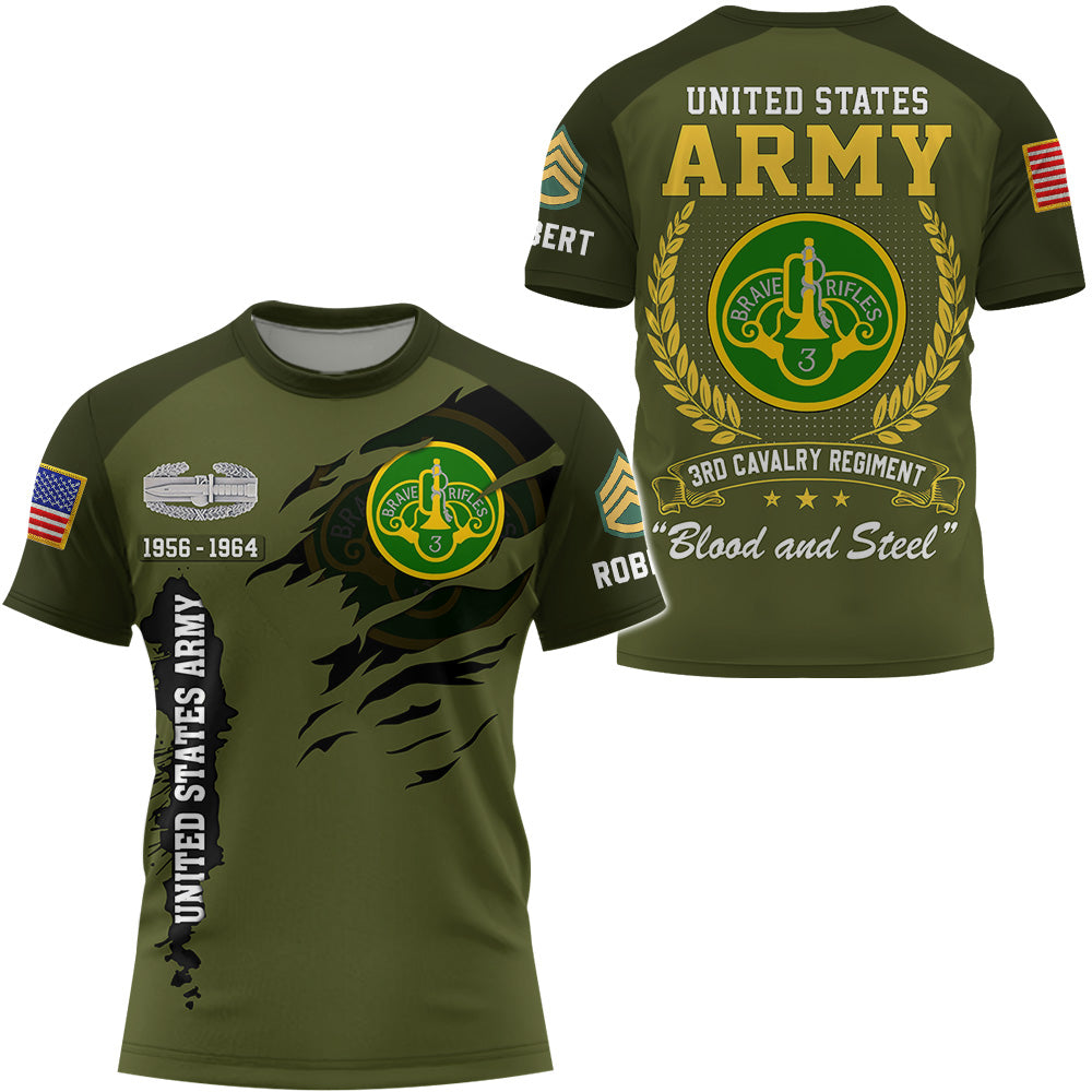 Custom All Over Print Shirt US Military Available All Military Branches Gifts For Veteran K1702 Trhn