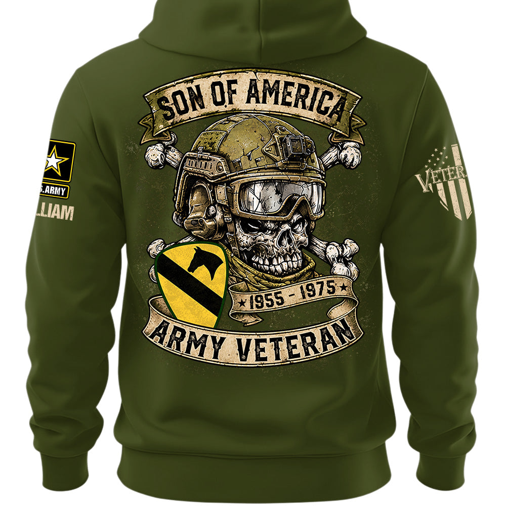 Custom Veteran Shirt Sons Of America Veteran Skull Custom Shirt For Soldier Veterans K1702 MT2
