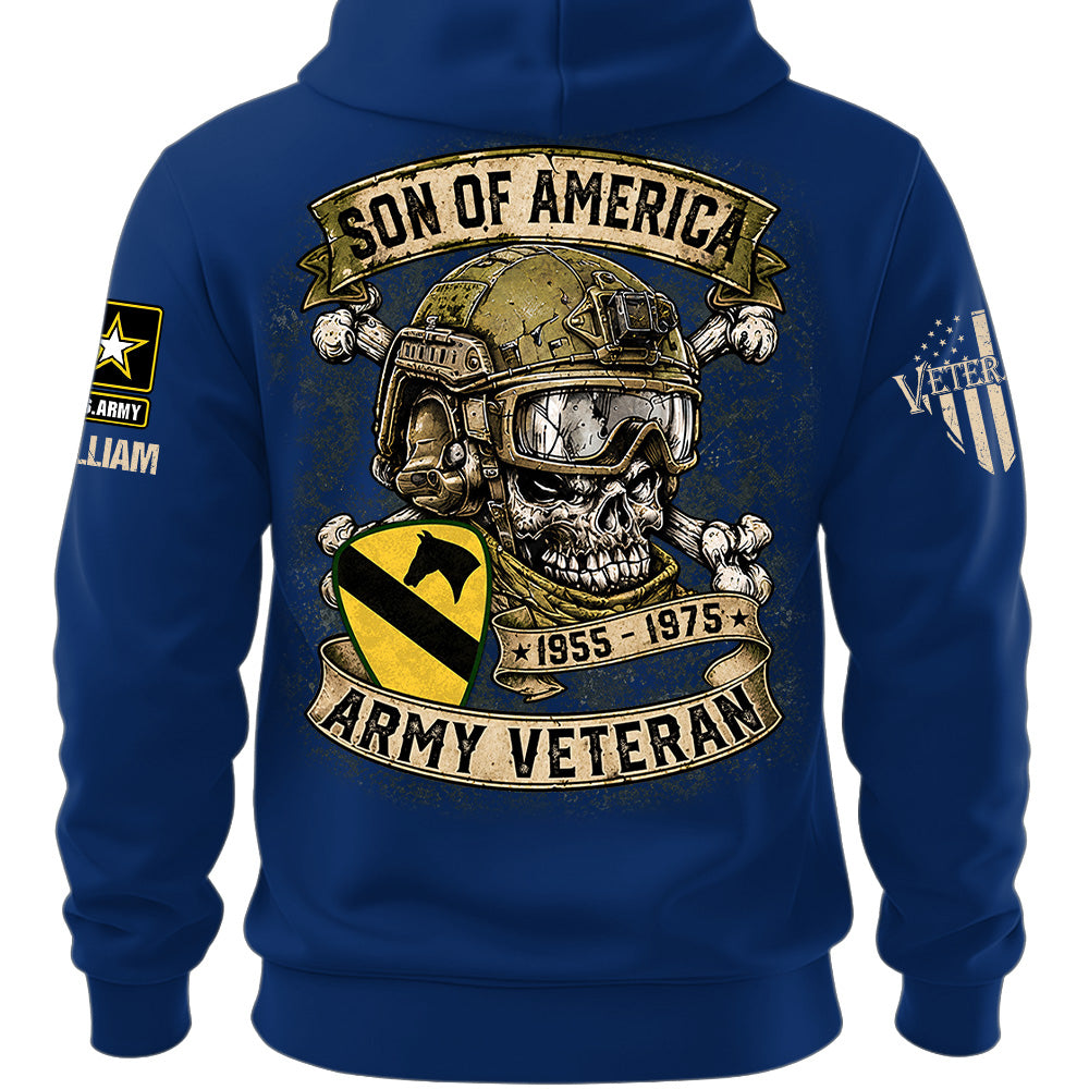 Custom Veteran Shirt Sons Of America Veteran Skull Custom Shirt For Soldier Veterans K1702 MT2