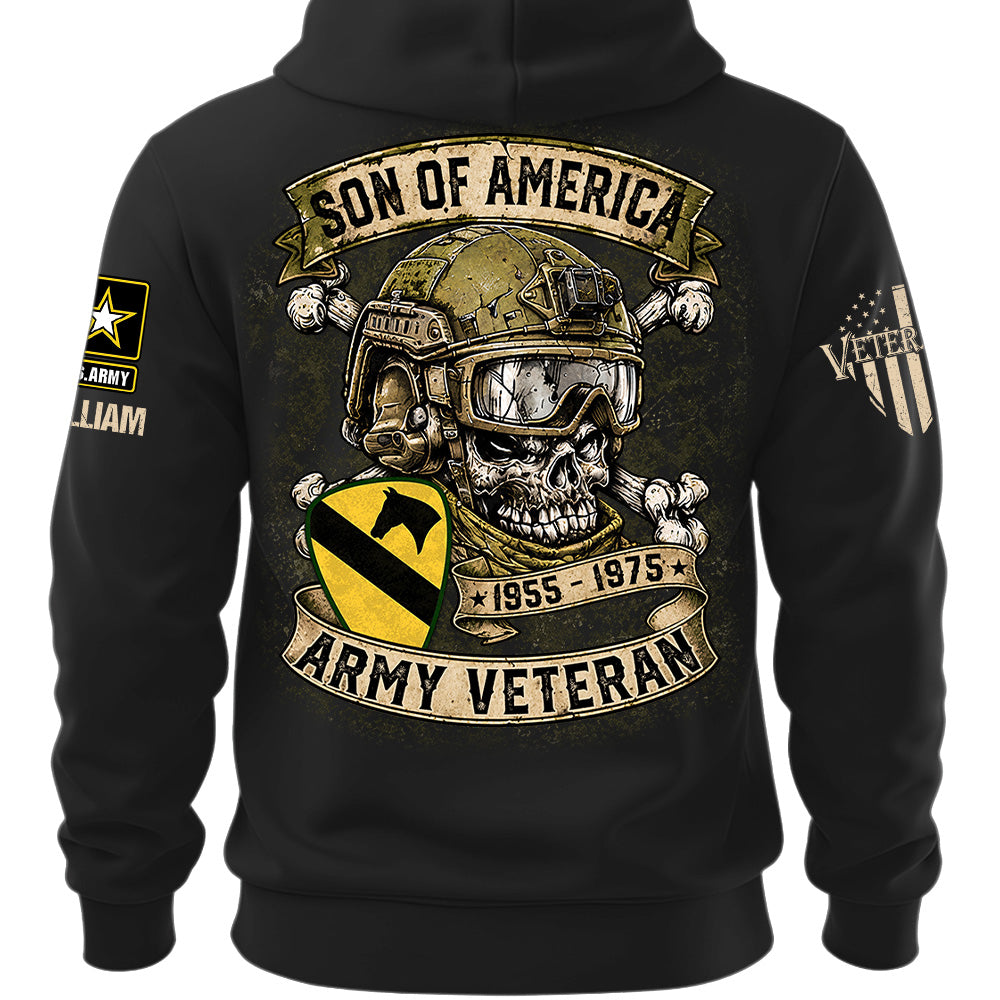 Custom Veteran Shirt Sons Of America Veteran Skull Custom Shirt For Soldier Veterans K1702 MT2