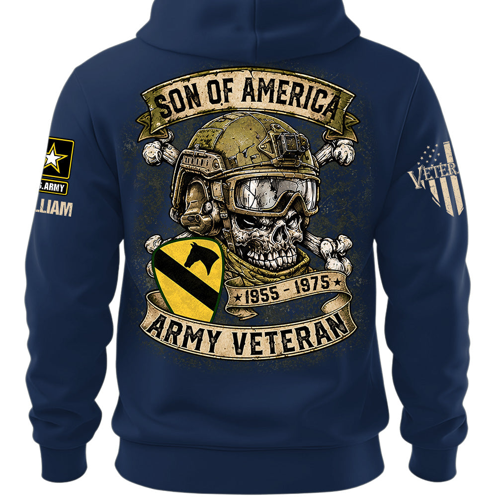 Custom Veteran Shirt Sons Of America Veteran Skull Custom Shirt For Soldier Veterans K1702 MT2
