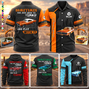Sometimes You Just Need To Take It Out And Play With It Custom Photo Classic Car Shirt - Personalized Name Car All Over Print Shirt K1702