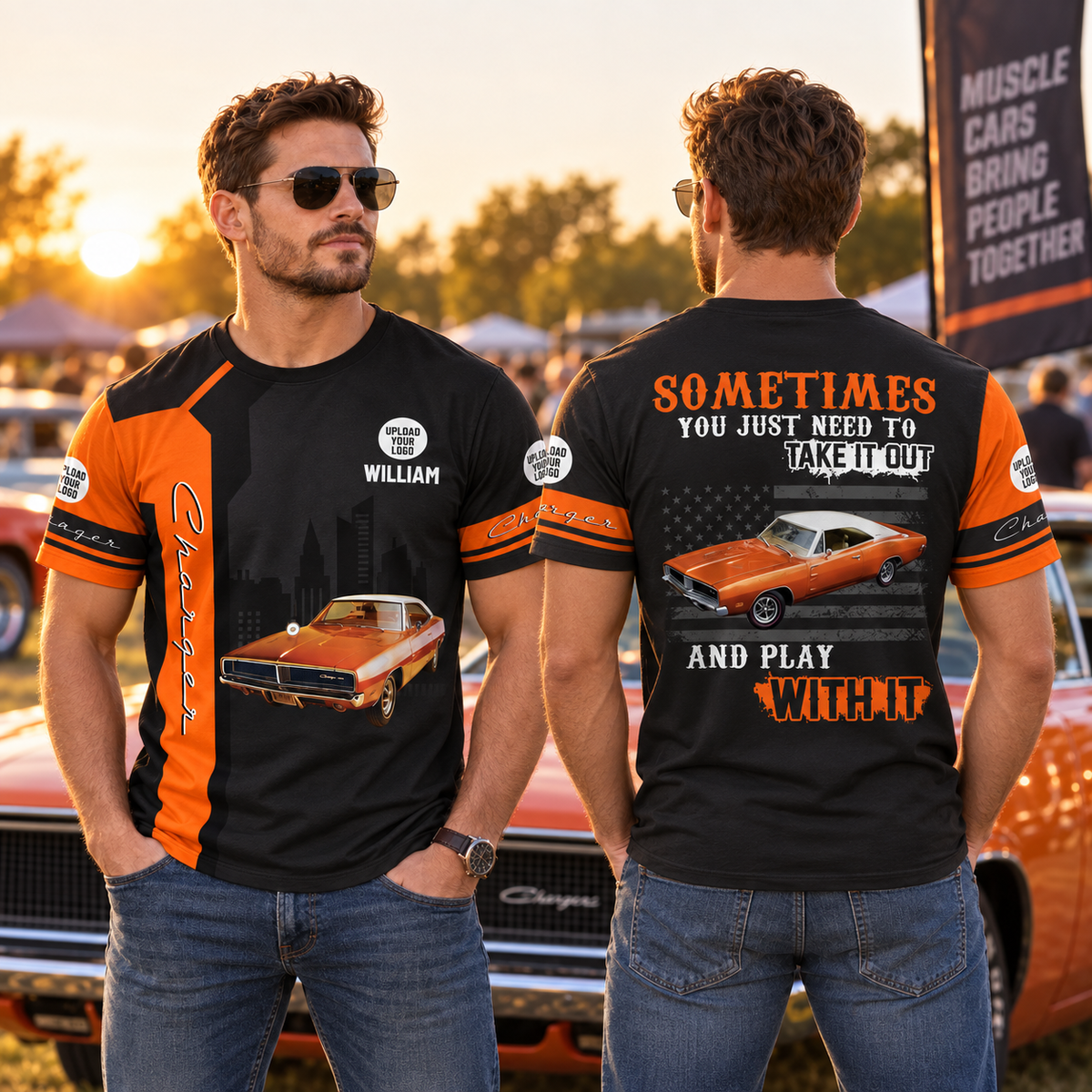 Sometimes You Just Need To Take It Out And Play With It Custom Photo Classic Car Shirt - Personalized Name Car All Over Print Shirt K1702