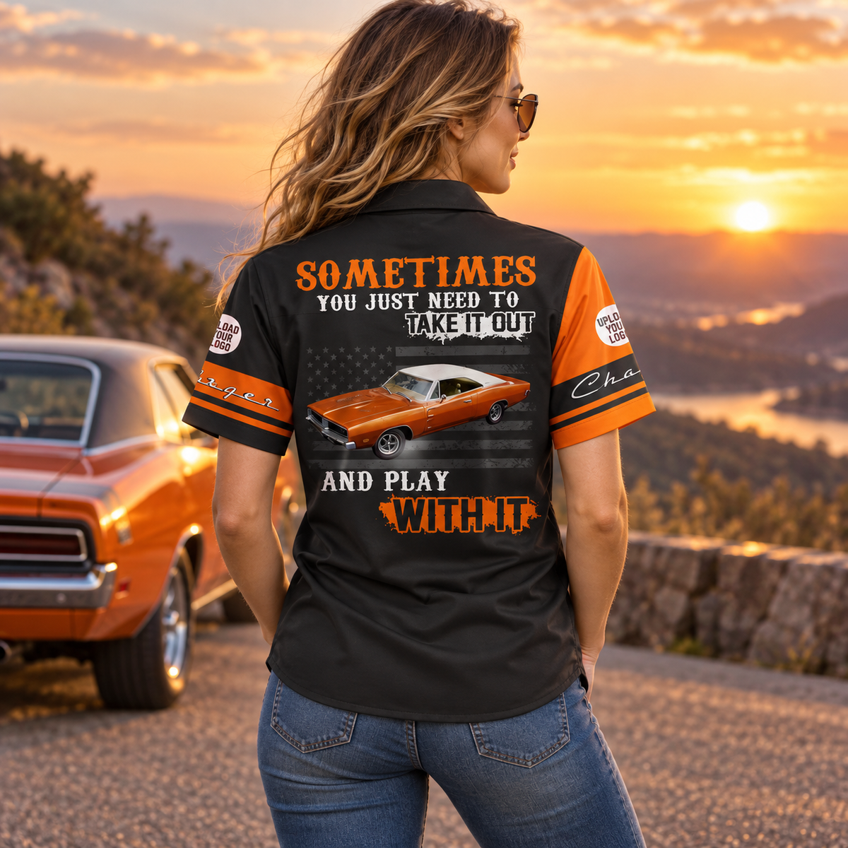 Sometimes You Just Need To Take It Out And Play With It Custom Photo Classic Car Shirt - Personalized Name Car All Over Print Shirt K1702