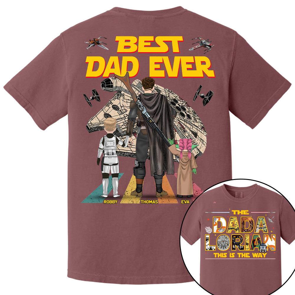 The Dadalorian This Is The Way Personalized Shirt Gift For Dad For Father's Day T1807 Hv01