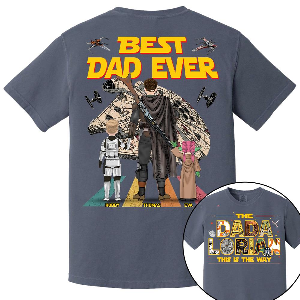 The Dadalorian This Is The Way Personalized Shirt Gift For Dad For Father's Day T1807 Hv01
