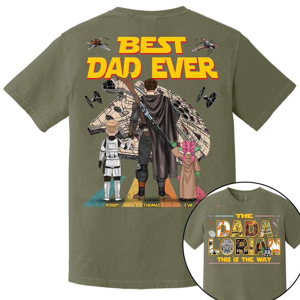 The Dadalorian This Is The Way Personalized Shirt Gift For Dad For Father's Day T1807 Hv01
