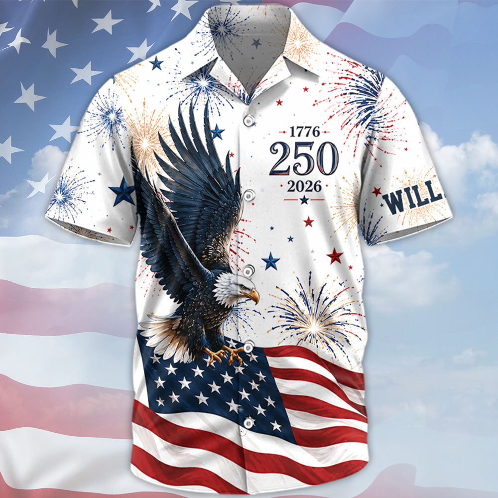 Personalized 250th Anniversary America 1776–2026 Shirt - 4th of July Independence Day Patriotic Na02 T24