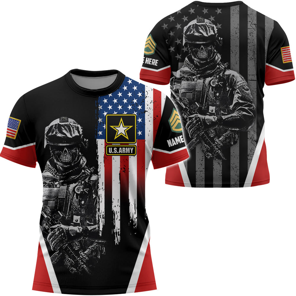 Personalized All Over Print Shirt Custom Unit Patches Division Military Custom Shirt For Veteran K1702 Trhn
