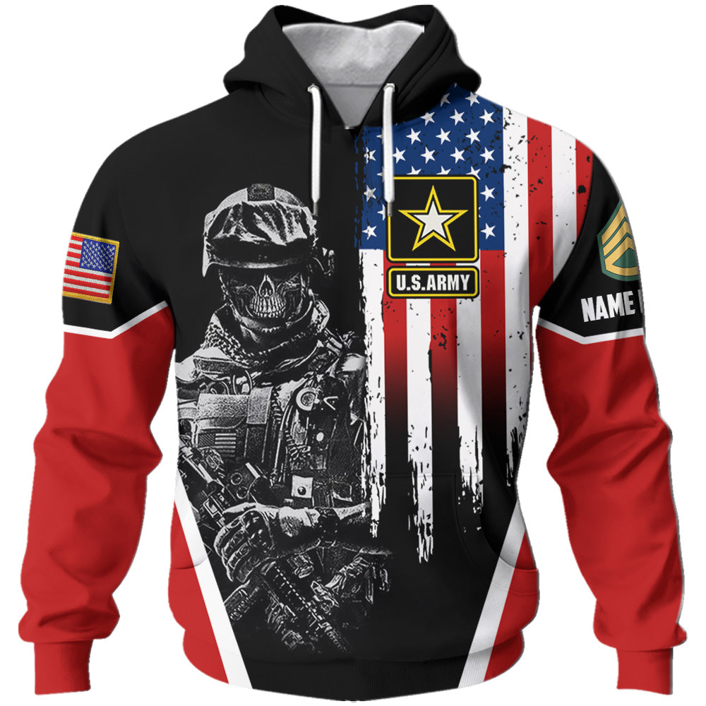 Personalized All Over Print Shirt Custom Unit Patches Division Military Custom Shirt For Veteran K1702 Trhn