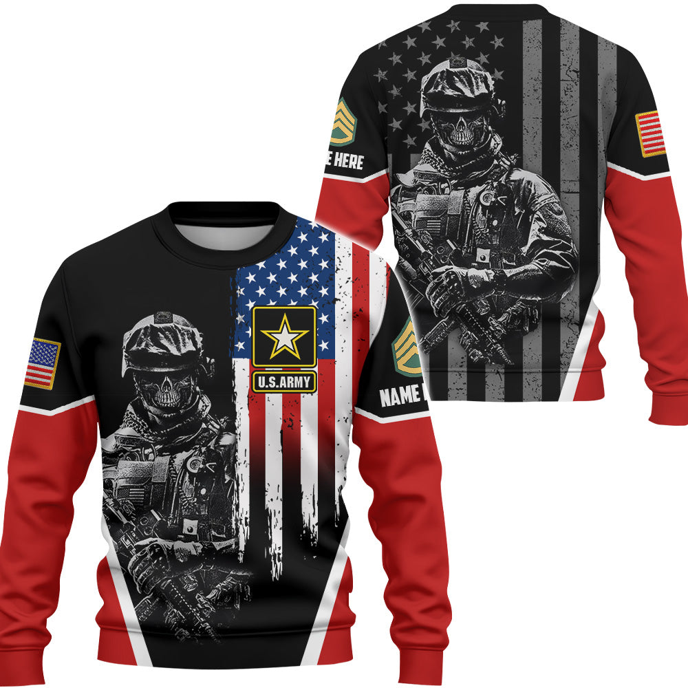 Personalized All Over Print Shirt Custom Unit Patches Division Military Custom Shirt For Veteran K1702 Trhn