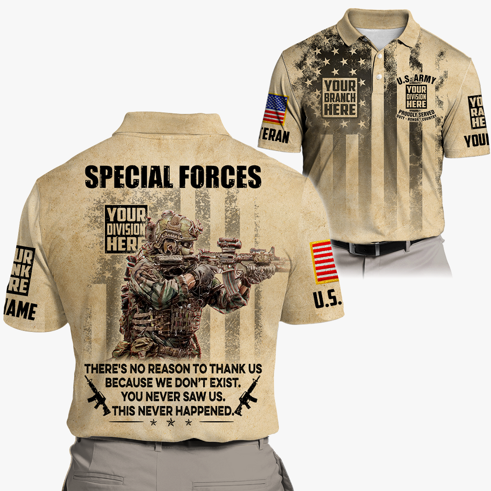 Personalized Shirt US Veteran There's No Reason To Thank Us Gift For Veterans All Over Print Shirt K1702