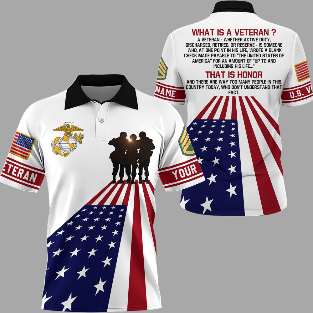 Personalized All Over Print Shirt What is A Veteran Custom All Military Branch Gift For Veterans K1702 Hv01