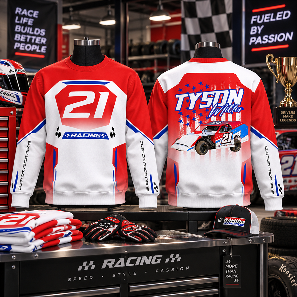 Custom Photo Race Car Hoodie Shirt - Personalized Hoodie Shirt For Racing Fan A2110 Hv01