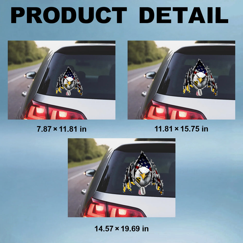 Custom Car Decal Veteran Available All Branches of Services Car Decal For Military Veteran Military Retired Gift K1702 Trhn