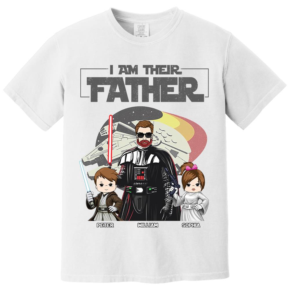 I Am Their Father - Personalized Shirt For Dad - Custom Gift For Father's Day NA04 Hv01