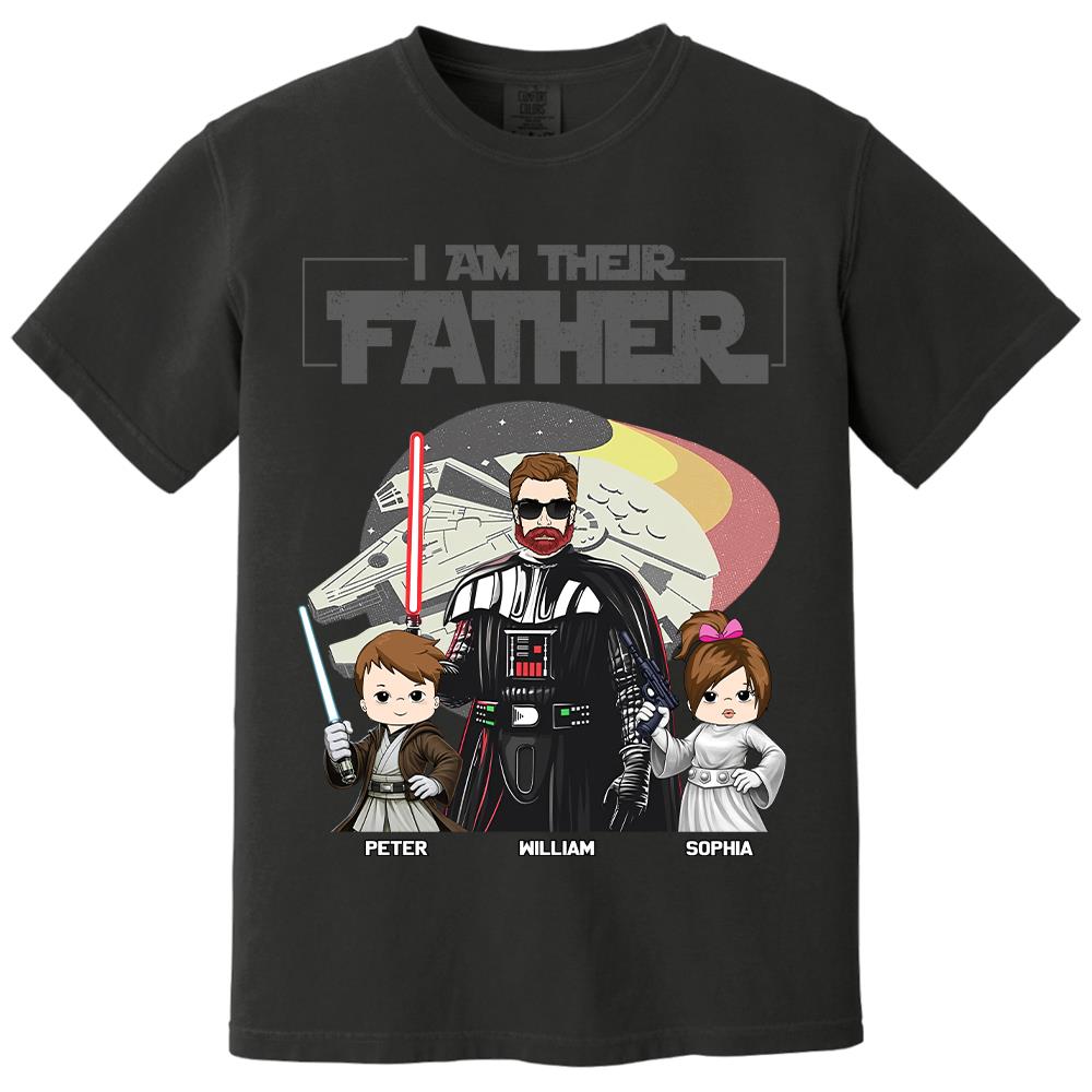 I Am Their Father - Personalized Shirt For Dad - Custom Gift For Father's Day NA04 Hv01