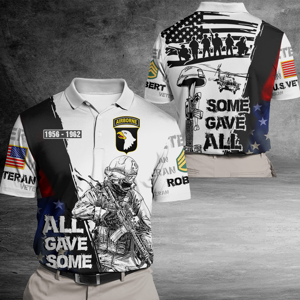 Personalized All Over Print Shirt All Gave Some Some Gave All Veteran Shirt Gift For Veterans K1702 Trhn