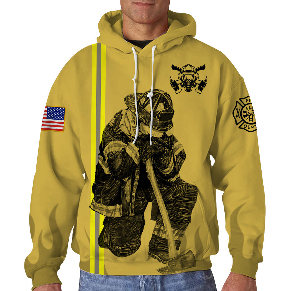 Personalized Firefighter Shirts Custom Name Number & Logo Gifts For Fireman Retired Firefighter All Over Print Shirt K1702