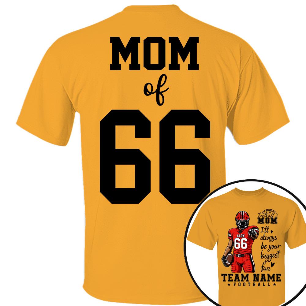 Personalized American Football Mom Shirt - Football GameDay Custom Shirt For Mom, Dad, Family Nh00