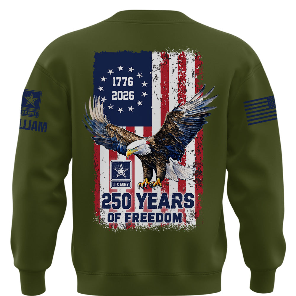 Custom America 250 Shirt Available All Military Branches Gift For Veterans K1702 MT2