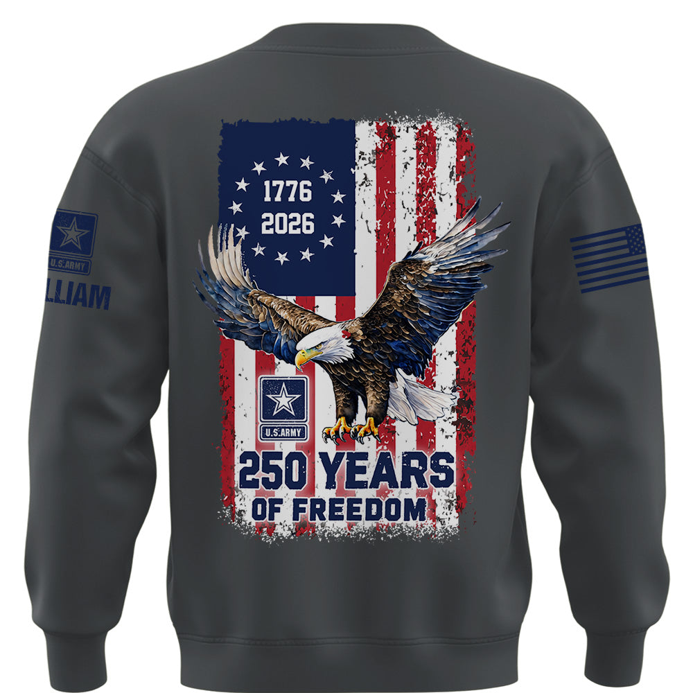 Custom America 250 Shirt Available All Military Branches Gift For Veterans K1702 MT2