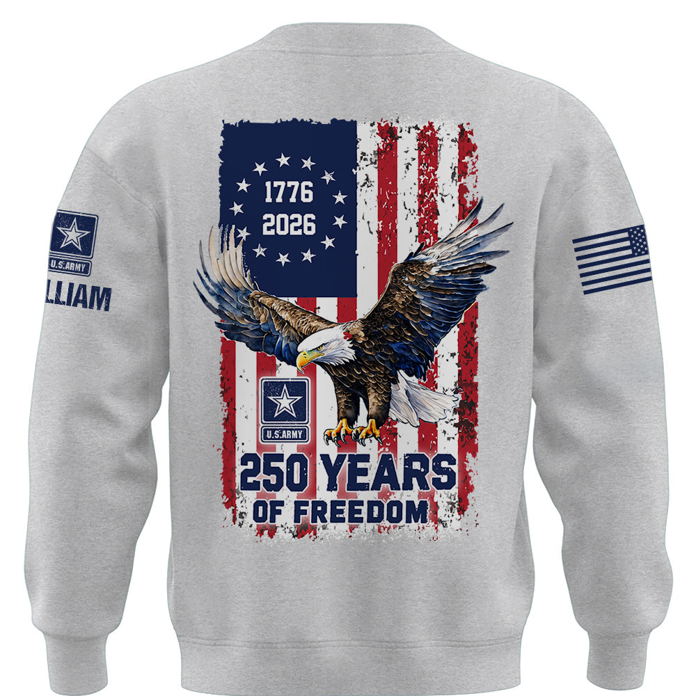 Custom America 250 Shirt Available All Military Branches Gift For Veterans K1702 MT2