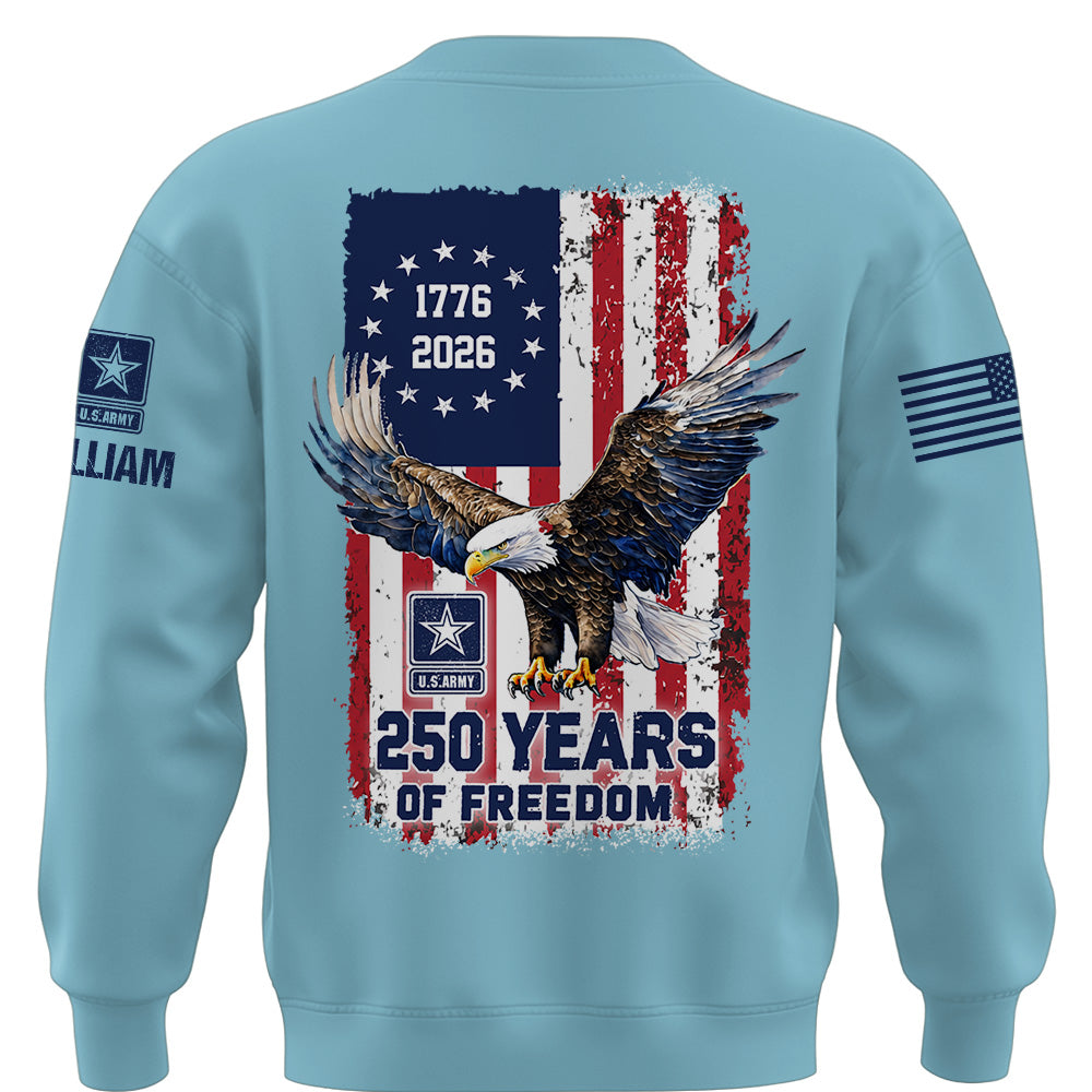Custom America 250 Shirt Available All Military Branches Gift For Veterans K1702 MT2