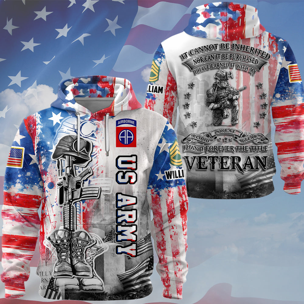 Personalized Military All Over Print Shirt It Cannot Be Inherited Nor Can It Purchased Custom Division Military Gift For Veteran K1702 MT2
