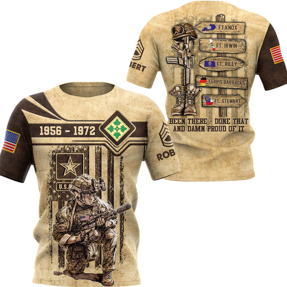 Personalized All Over Print Shirt Veteran World Tour Shirt - Personalized Branch, Rank, and Locations Gift For Veterans K1702 Trhn