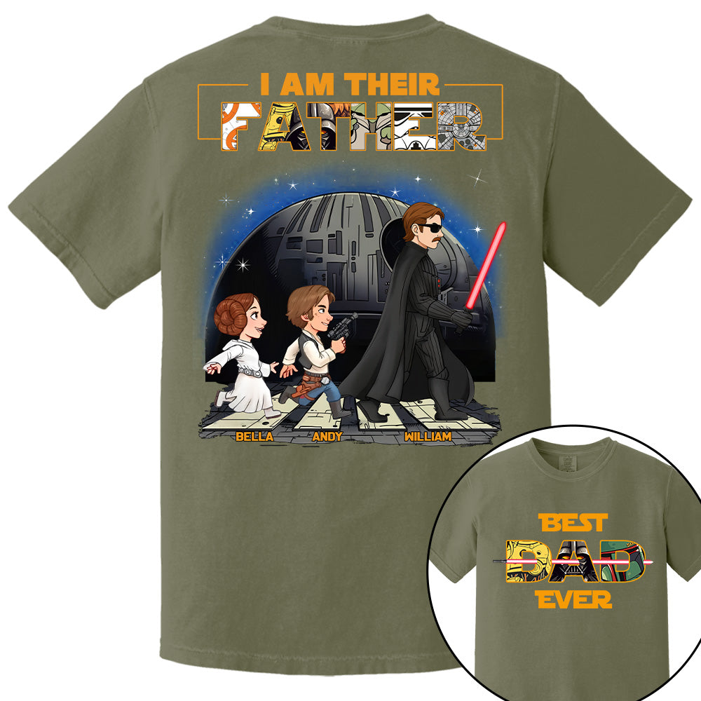 Best Dad Ever I Am Their Father - Personalized Shirt Gift For Dad, Father's Day T1807 T24