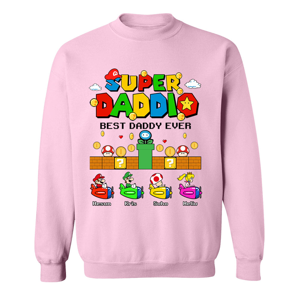 Custom Super Daddio, It's A Me Daddy, Father's Day Gift L0411 T24