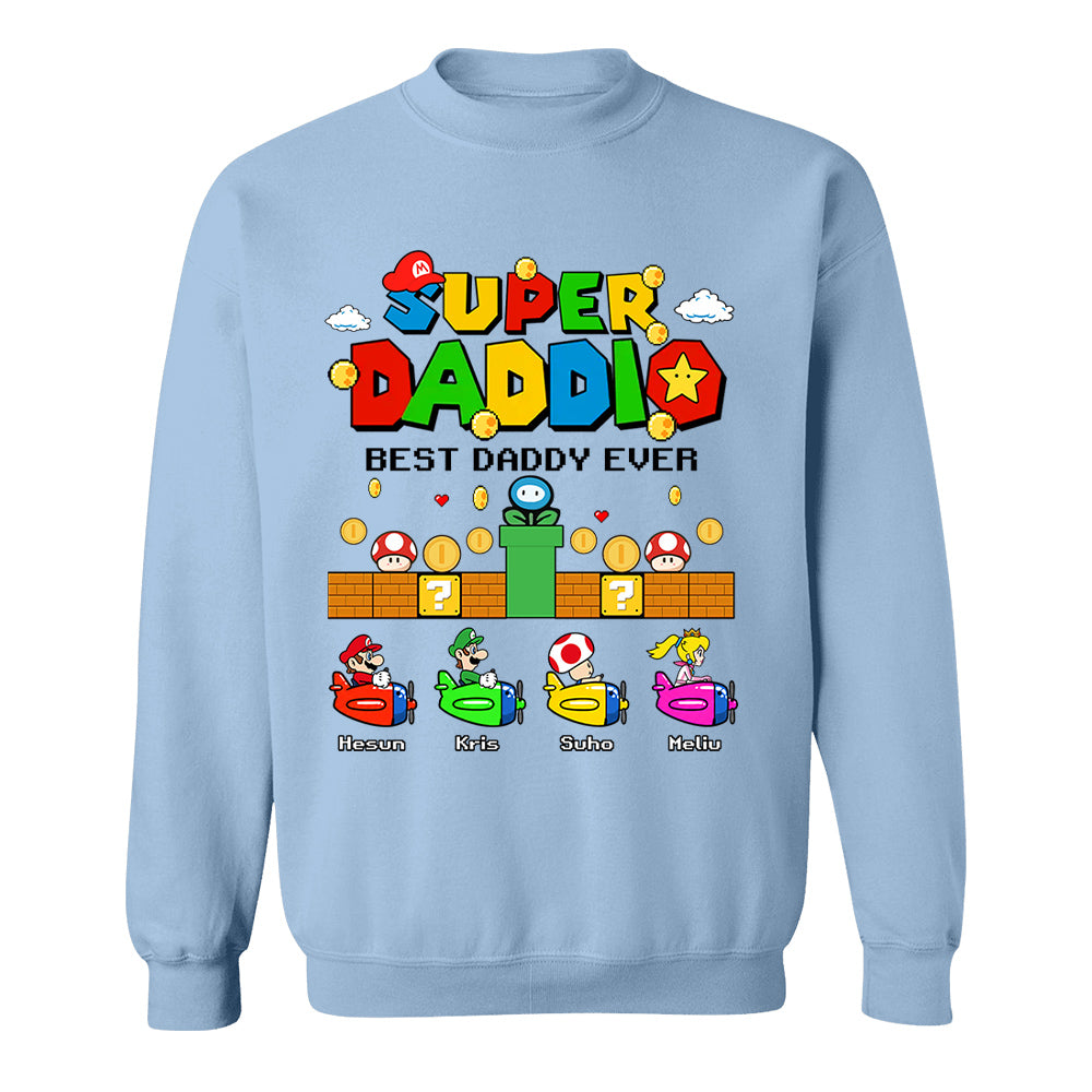 Custom Super Daddio, It's A Me Daddy, Father's Day Gift L0411 T24