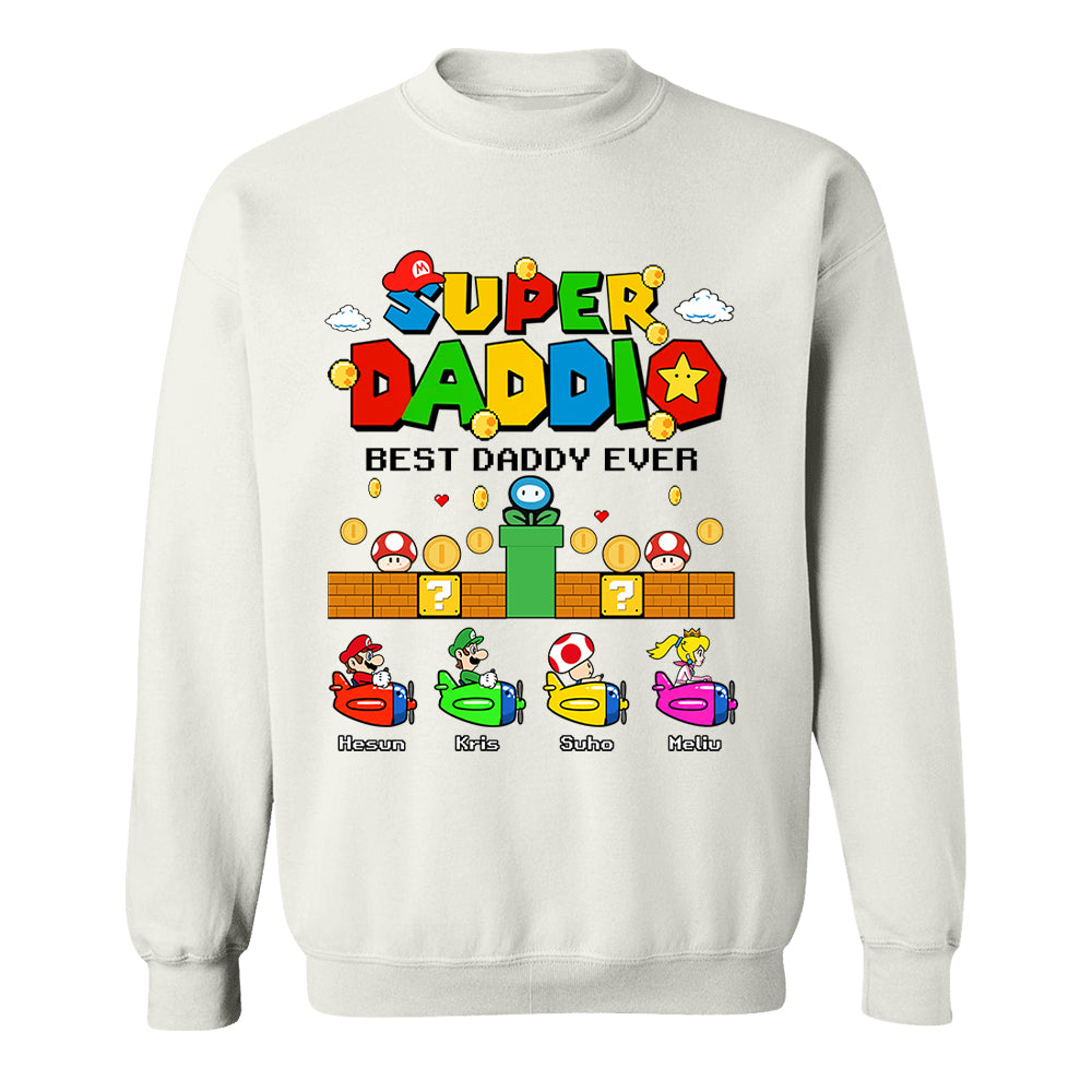 Custom Super Daddio, It's A Me Daddy, Father's Day Gift L0411 T24