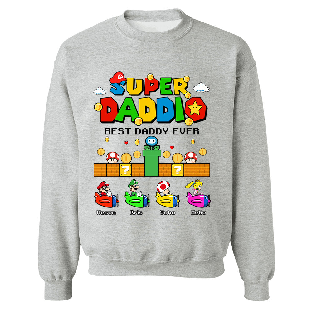 Custom Super Daddio, It's A Me Daddy, Father's Day Gift L0411 T24