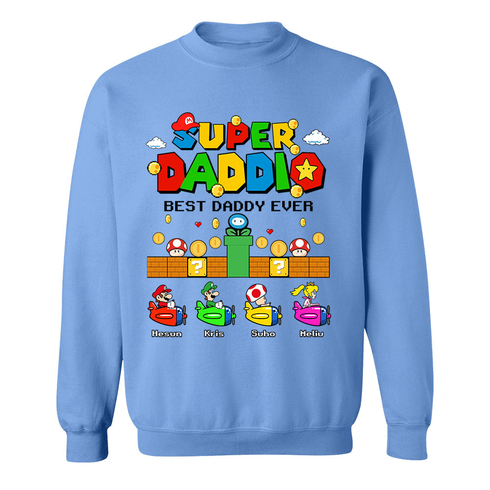 Custom Super Daddio, It's A Me Daddy, Father's Day Gift L0411 T24