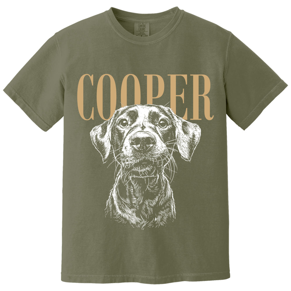 Custom Pet Photo And Name Shirt,Personalized Comfort Colors Pet Shirt,Customized Picture Dog Shirt,Dog Lover Gift,Cat Mom Gift,Pet Loss Gift VH01