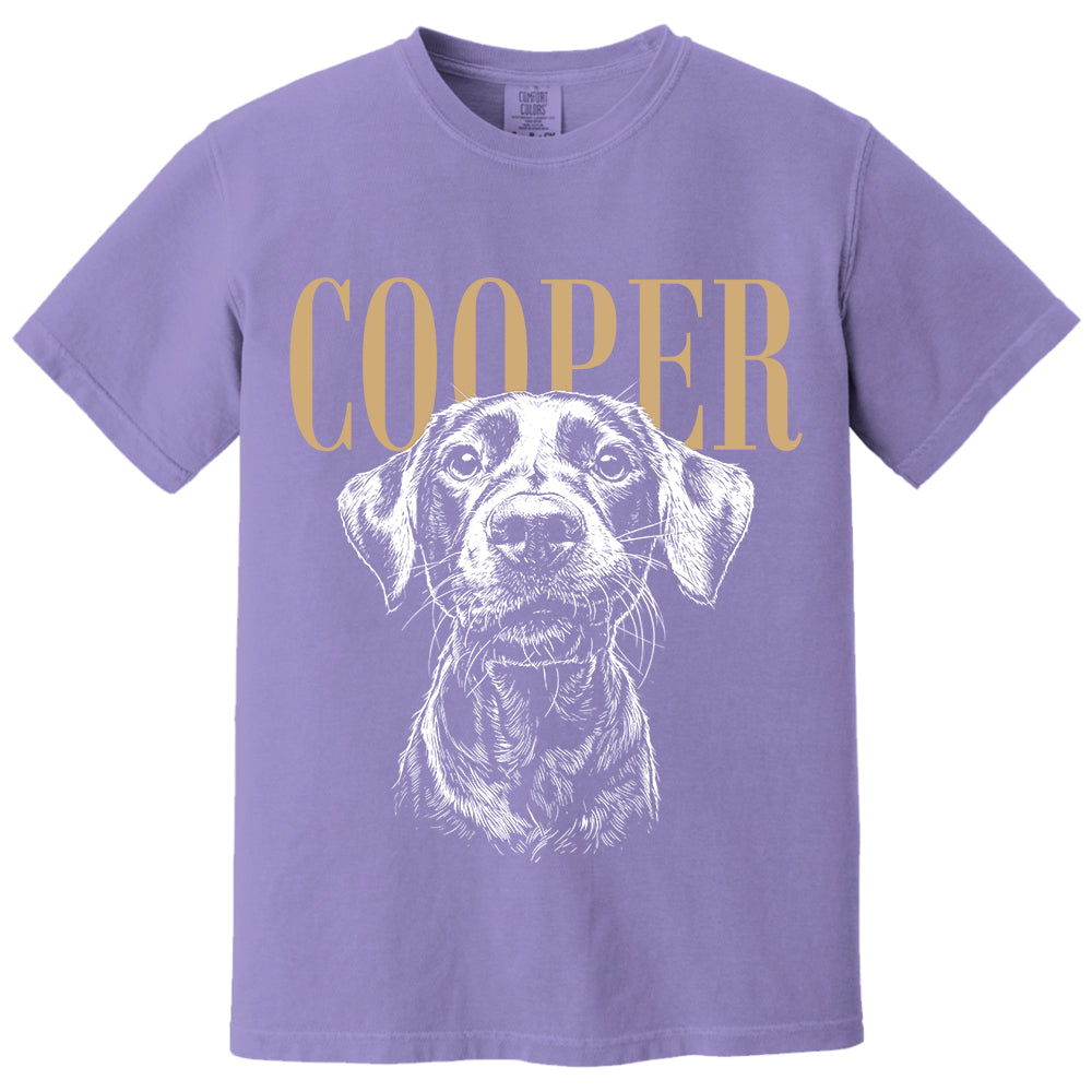 Custom Pet Photo And Name Shirt,Personalized Comfort Colors Pet Shirt,Customized Picture Dog Shirt,Dog Lover Gift,Cat Mom Gift,Pet Loss Gift VH01