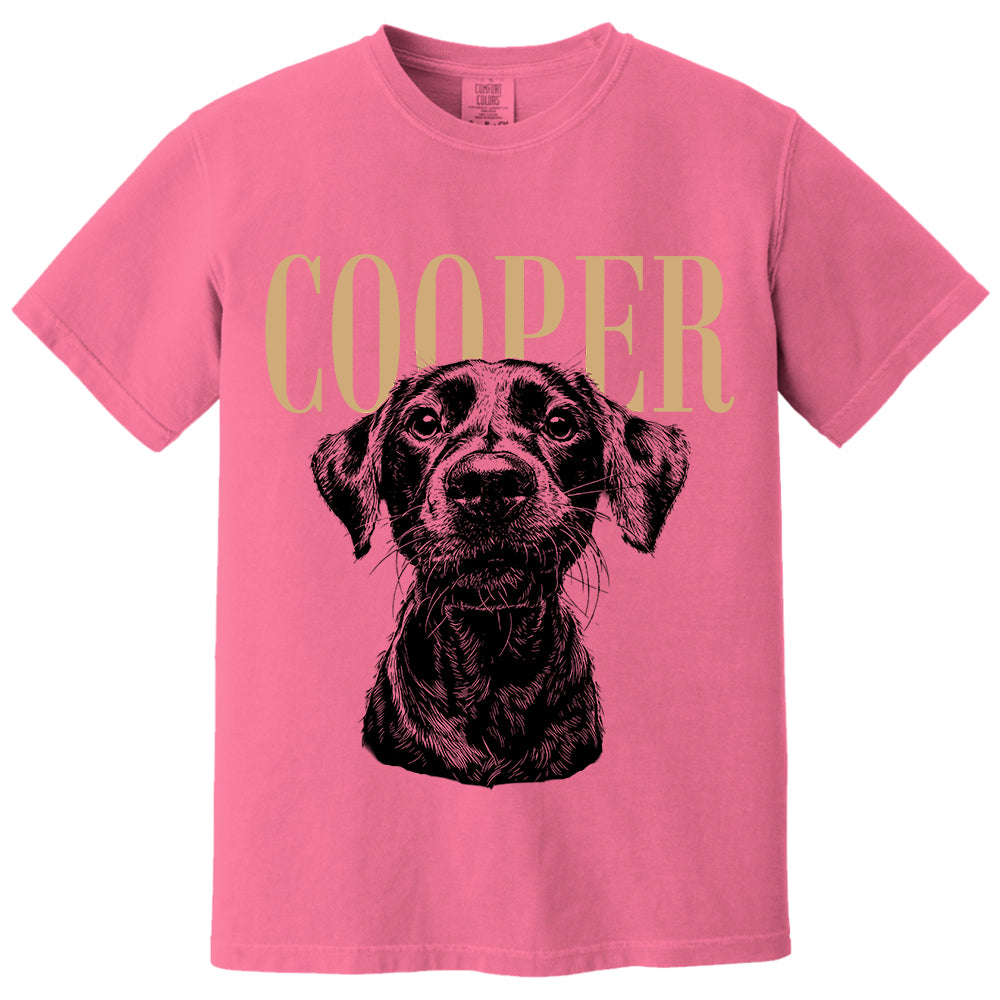 Custom Pet Photo And Name Shirt,Personalized Comfort Colors Pet Shirt,Customized Picture Dog Shirt,Dog Lover Gift,Cat Mom Gift,Pet Loss Gift VH01