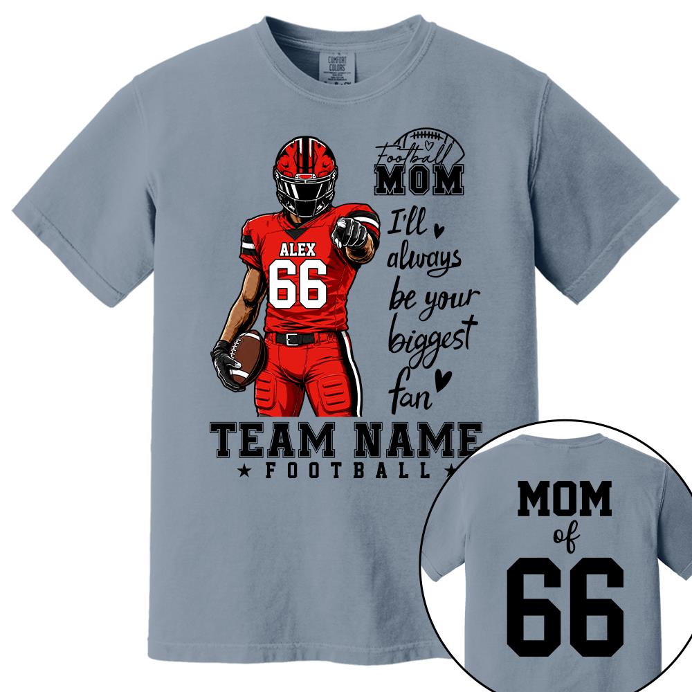 Personalized American Football Mom Shirt - Football GameDay Custom Shirt For Mom, Dad, Family Nh00