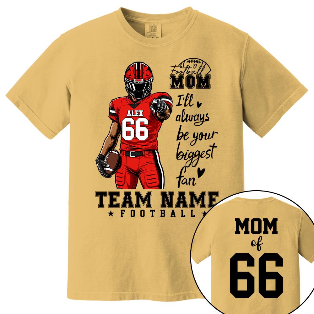 Personalized American Football Mom Shirt - Football GameDay Custom Shirt For Mom, Dad, Family Nh00