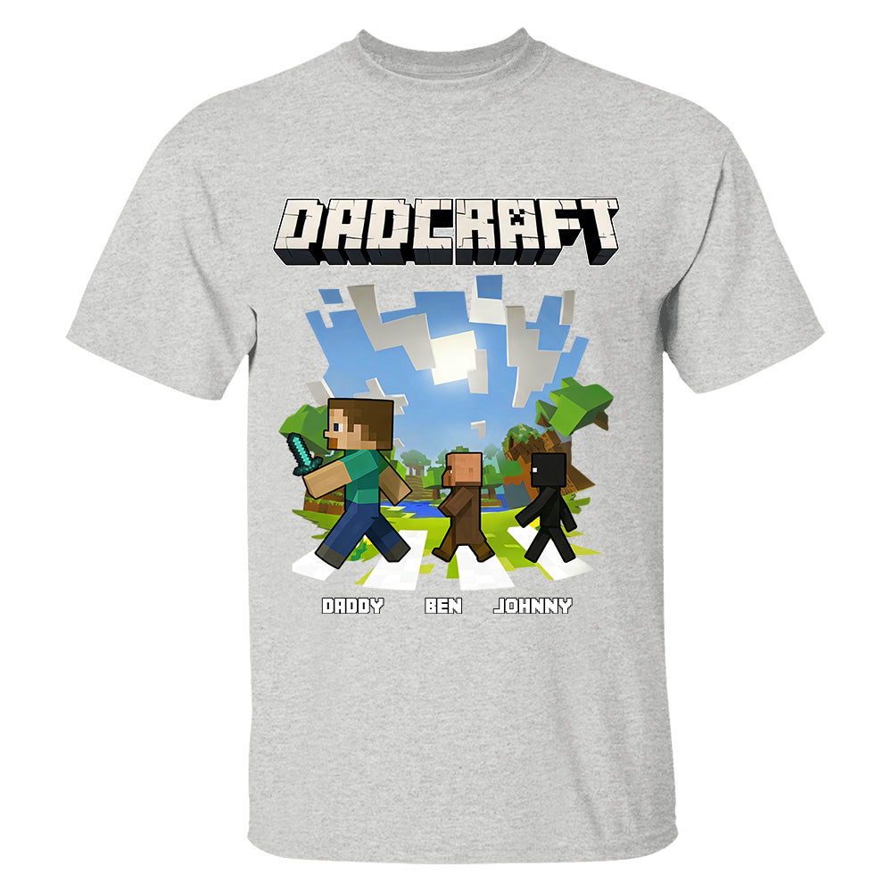 DadCraft, Personalized DadCraft Shirt For Dad With Kids Name, Gift For Father's Day MI209 TH23
