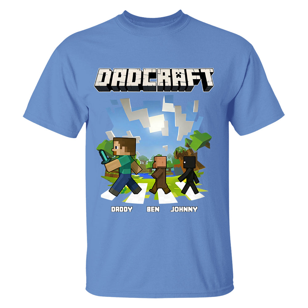 DadCraft, Personalized DadCraft Shirt For Dad With Kids Name, Gift For Father's Day MI209 TH23